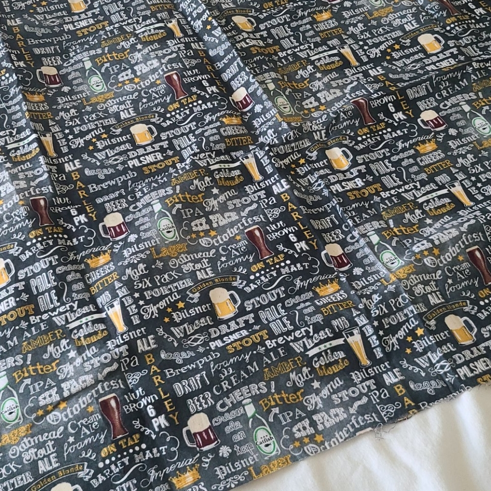 Beer theme fabric